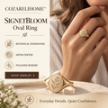COZARELIHOME™ SignetBloom Oval Ring